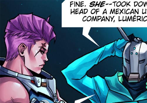 Overwatch Comic Sample Panel